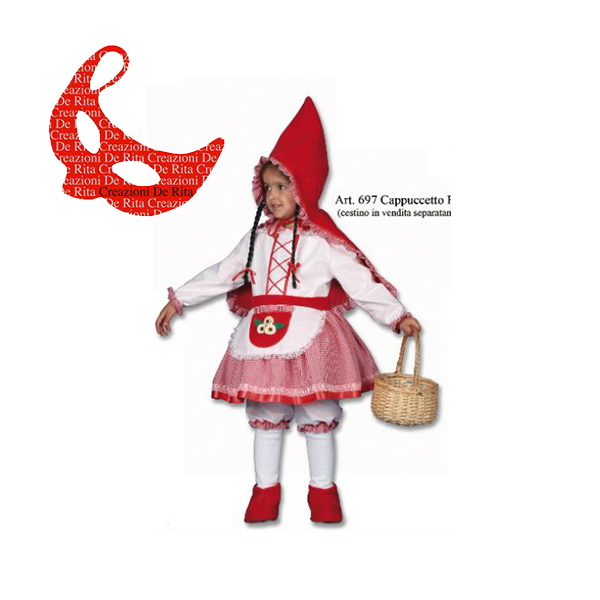 Costume Carnevale Cappuccetto Rosso