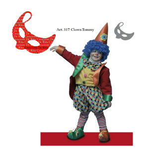 Costume Carnevale Clown Tommy De Rita | Massa Giocattoli