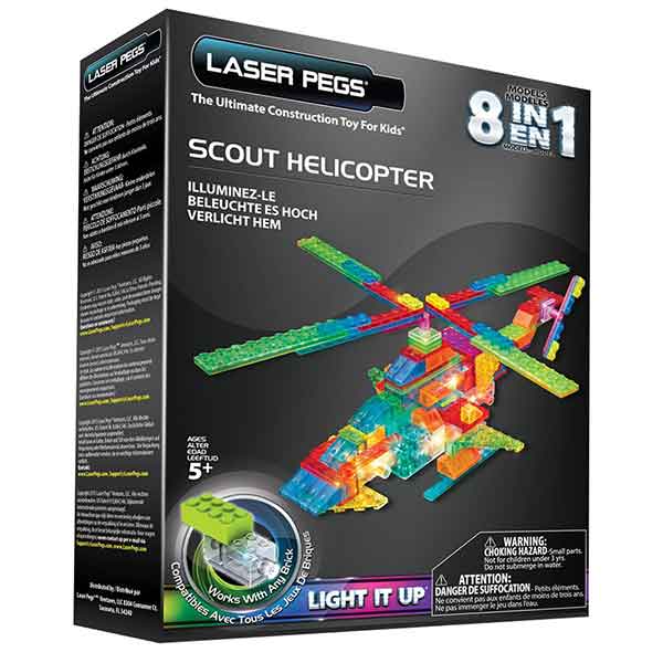 LASER PEGS Scout Helicopter 8 in 1