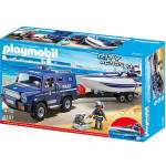 Camion della Polizia Con Motoscafo Playmobil