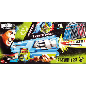 BoomCo Fucile Spinsanity 3X | Massa Giocattoli